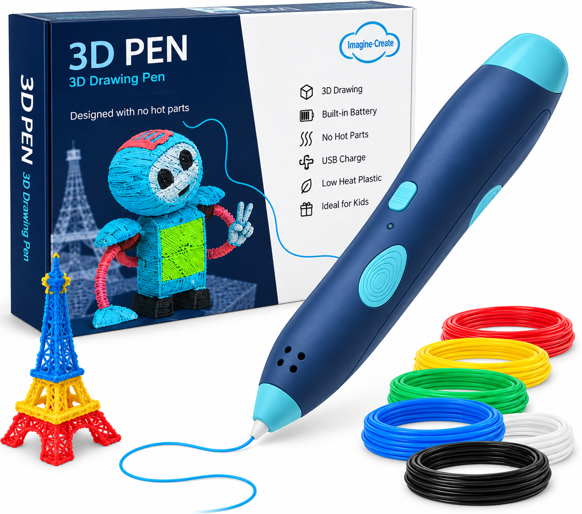 3D Pen Printing And Drawing Pen For Kids